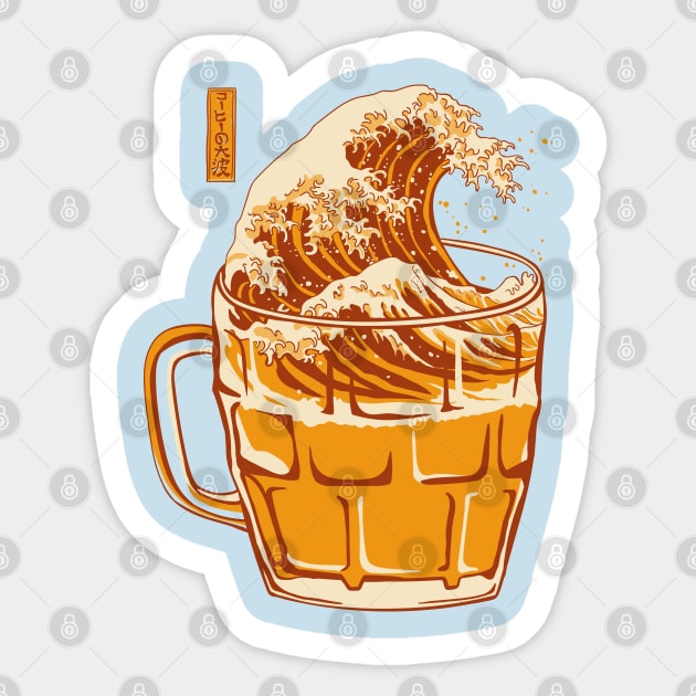 The Great Wave of Craft Beer Sticker by Elan Harris